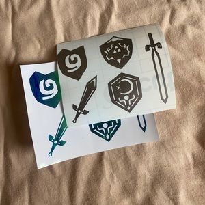 Oot Weapon Sticker Sheet